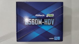 Asrock B560MHDV  Unboxing Only [upl. by Bentley]