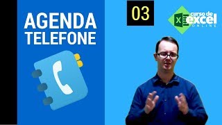 Como fazer uma agenda telefônica no Excel  Parte III  Uso do PROCV [upl. by Droffats87]