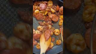 Southern Fried Cabbage Shrimp food delicious foodie shortvideo shorts viralshorts easyrecipes [upl. by Yrebmik]