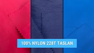 100 Nylon 228T Taslan Fabric  Textile Suppliers [upl. by Borras]