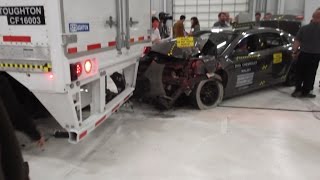 Stoughton Rear Underride Guard Crash Test May 5 2016 [upl. by Quiteris]