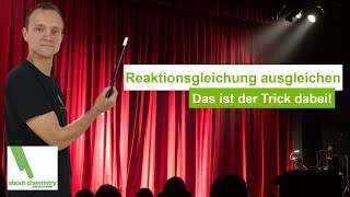 Reaktionsgleichung ausgleichen  Das ist der Trick dabei II Chemie für Mediziner II about chemistry [upl. by Eonak]