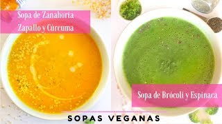 SOPAS VEGANAS  Recetas MEGA fáciles sanas y económicas [upl. by Sillaw438]