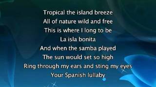 Madonna  La Isla Bonita Lyrics In Video [upl. by Galliett262]