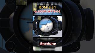 4x scope sensitivity 😱 shortshorts sensitivity bgmi pubgmobile TheBixiOP [upl. by Gardener110]