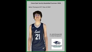 CO 27 Asher Thompson Varsity Summer Basketball highlights 2024 [upl. by Alletse]