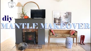 DIY Mantle Makeover Cozy for Fall  Before amp After [upl. by Yolanda]