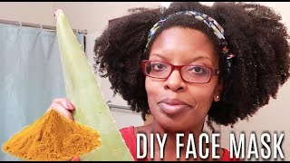 I Used Aloe Vera and Turmeric for a Week DIY Face Mask [upl. by Sternlight103]