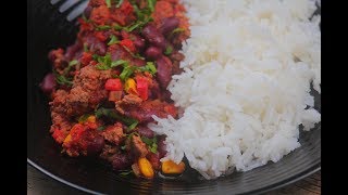 Chili cone carne طبق مكسيكي لذيذ 😋 أول مرة أجربه و الكل عجبه [upl. by Mecke]