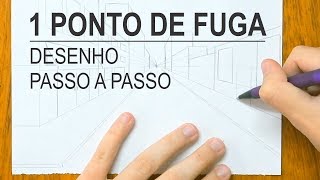 Como desenhar com 1 ponto de fuga [upl. by Ynej]