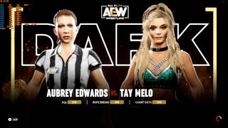 AEW Fight Forever 101 PC Mods Aubrey Edwards vs Tay Melo [upl. by Aennyl]