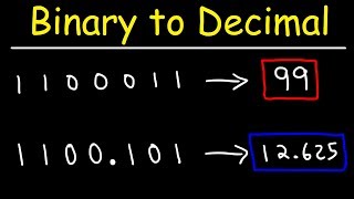 How To Convert Binary To Decimal  Computer Science [upl. by Tarrah]