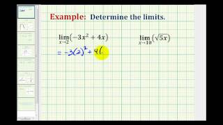 Ex 1 Determine a Limit Analytically [upl. by Lihp385]