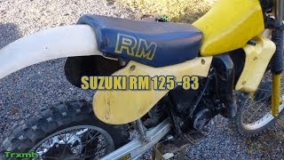 Suzuki RM 125 83 Vintage  First Time testing [upl. by Lucio]