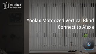 Yoolax Motorized Vertical Blind Connect to Alexa [upl. by Yennor48]