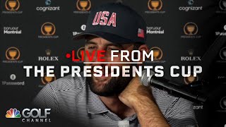 Scottie Scheffler looks ahead to Presidents Cup  Live From the Presidents Cup  Golf Channel [upl. by Askari929]