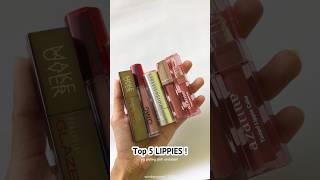 top 5 lippies lips lipsticklover lipmakeup makeup lipswatch makeuplook [upl. by Myrilla437]