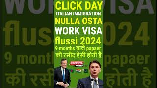 italy click day 2024  decreto flussi stagionali 2024 click day italy immigration 2024 nula osta [upl. by Adiol]