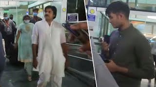 Pawan Kalyan And His Kids Reaches Udaipur To Attend Niharikas Wedding  MS Entertainments [upl. by Airdnekal852]