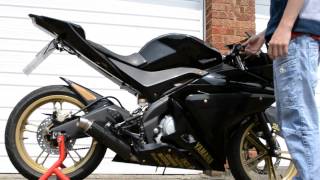 yamaha yzf r125 Danmoto exhaust [upl. by Nosaj823]