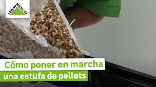 Cómo poner en funcionamiento una estufa de pellets  LEROY MERLIN [upl. by Sainana277]