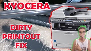 KYOCERA DRUM CLEANING  HOW TO CLEAN TONER DRUM  KYOCERA FS1135MFP  KYOCERA DIRTY PRINT [upl. by Alleuqcaj]