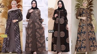 Model Gamis Batik Kombinasi Terbaru [upl. by Alenas880]