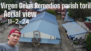 Virgen Delos Remedios parish toril Davao city aerial view 11224 [upl. by Ettennaj]