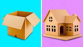 25 INCREDIBLE CARDBOARD CRAFTS TO MAKE AT HOME  Recycling Projects by 5Minute Decor [upl. by Fineman]