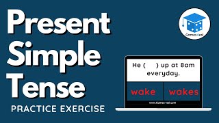 Present Simple Tense Exercise  Grammar Quiz [upl. by Erdnuaed451]