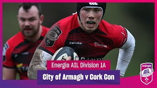 City of Armagh v Cork Constitution  EnergiaAIL Highlights Mens Div 1A Rd 6 [upl. by Atnoved430]