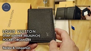 Louis Vuitton Utah Leather Pocket Organizer Review amp Comparison [upl. by Safir]