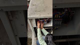 Contactor changing 🤯 process ✅ in RANCHI 😶‍🌫️ RIMS HOSPITAL 🏥 acprice acservice electrical hvacm [upl. by Suirtimed]