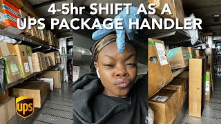 what it’s like working as a UPS PACKAGE HANDLER 45hr shift📦  what to expect tips amp tricks [upl. by Kali]