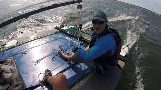 Nacra Inter 20  Downwind spinnaker run [upl. by Oab]