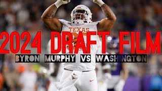 Texas DT Byron Murphy II Vs Washington All Pass Rushes [upl. by Thier]