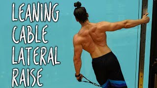 KILLER shoulder workout for mass  leaning cable lateral raise [upl. by Willow]