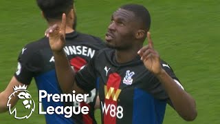 Christian Benteke gives Crystal Palace early lead v Blades  Premier League  NBC Sports [upl. by Ahsoym616]