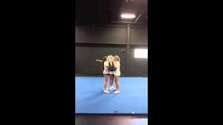 Elite Cheerleading Stunt Progression Log Roll Drill [upl. by Soelch]