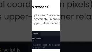 Window screen function in javascript trending codeing shortviral windows screenfunctionjs [upl. by Nirual946]