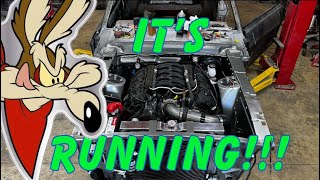 Coyote Swap Mustang Fastback is Running and we have a new radiator from power by the hour [upl. by Cullen233]