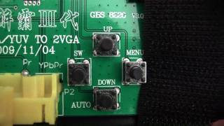 RGB Scart to VGA  SVGA XVGA Scaler with SLG 3000 [upl. by Ynitsed]