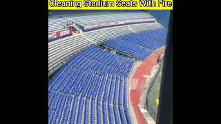 💥💥Cleaning Stadium Seats With Fire shotrs JSFacts [upl. by Ferguson]