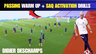 France Training Today  Passing Warm Up  SAQ Activation Drills 2024 [upl. by Hsiwhem954]