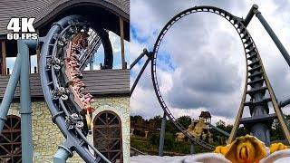 BEST Roller Coaster in Poland Lech Coaster Legendia MultiAngle 4K POV Onride [upl. by Aivyls]