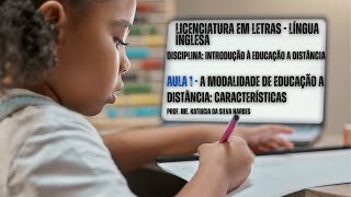 Modalidade da Educação a Distância características [upl. by Akemet]