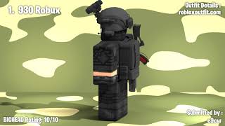 MILITARY ROBLOX OUTFITS [upl. by Suollecram565]