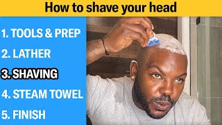 How to Shave Your Head Completely Bald 5 Step Tutorial  GQ [upl. by Ialda]