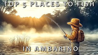 Top 5 Spots Fish In Ambarino Red Dead Redemption 2 [upl. by Fesuoy]