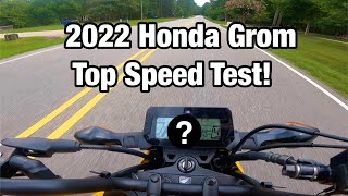 2022 Grom Top Speed Test [upl. by Phillis310]